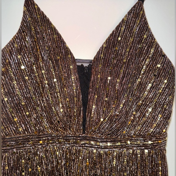 Disco Party Black Multi Metallic Wide-Leg Jumpsuit - Picture 8 of 8